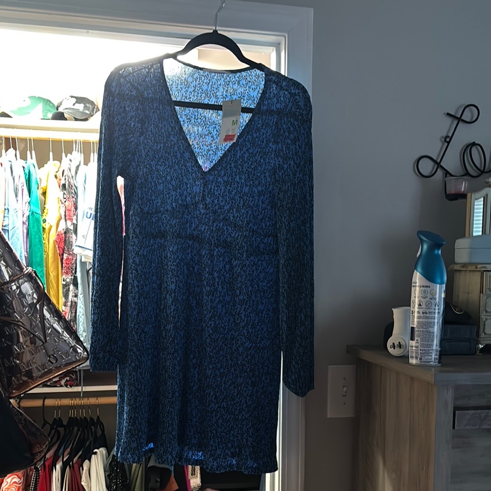 Primark Blue Long Sleeve Dress